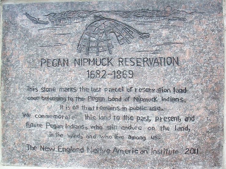 Pegan Nipmuck Reservation Signage